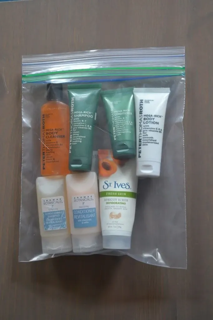 Ziploc bags for carry-on